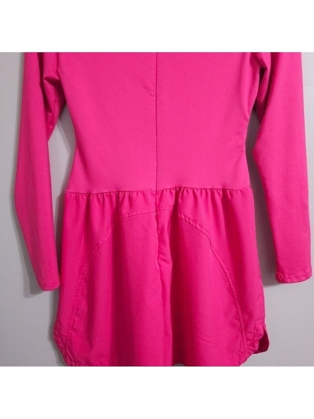 Boutique Athletic Long Sleeved Romper - Magenta Pink size small - Picture 3 of 7